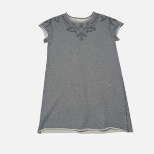 Rag Bone Jean Embroidered Sweatshirt Dress Womens L Eyelet Boho Minimalist Comfy
